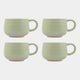 Jamie Oliver Big Love - Cosy Cuppa Mugs Green, Set of 4
