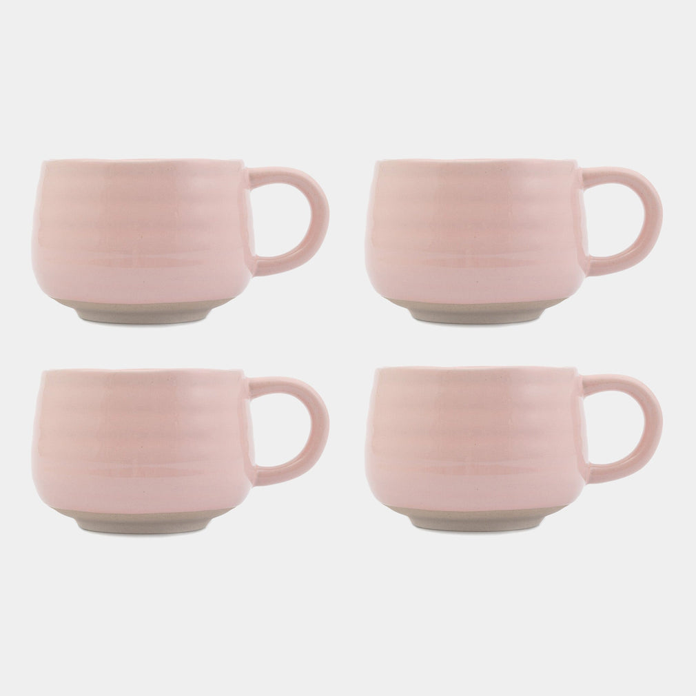 Jamie Oliver Big Love - Cosy Cuppa Pink Mugs, Set of 4