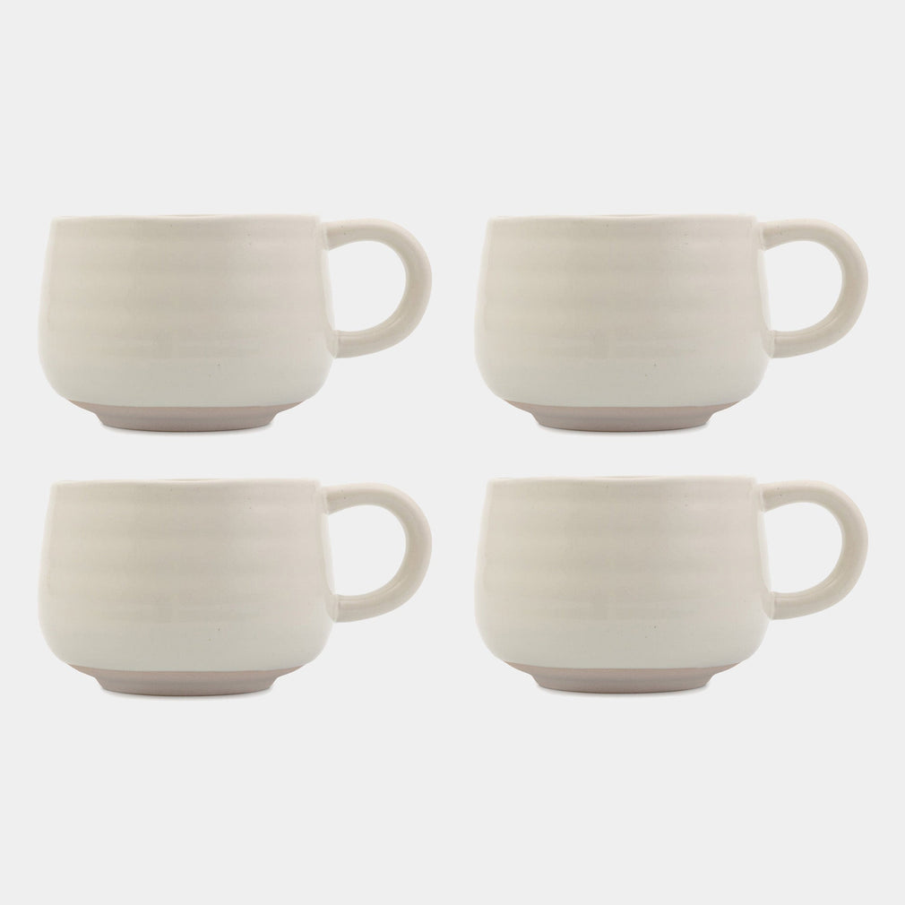 Jamie Oliver Big Love - Cosy Cuppa White Mugs, Set of 4