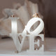 Letters - White Love Sculpture