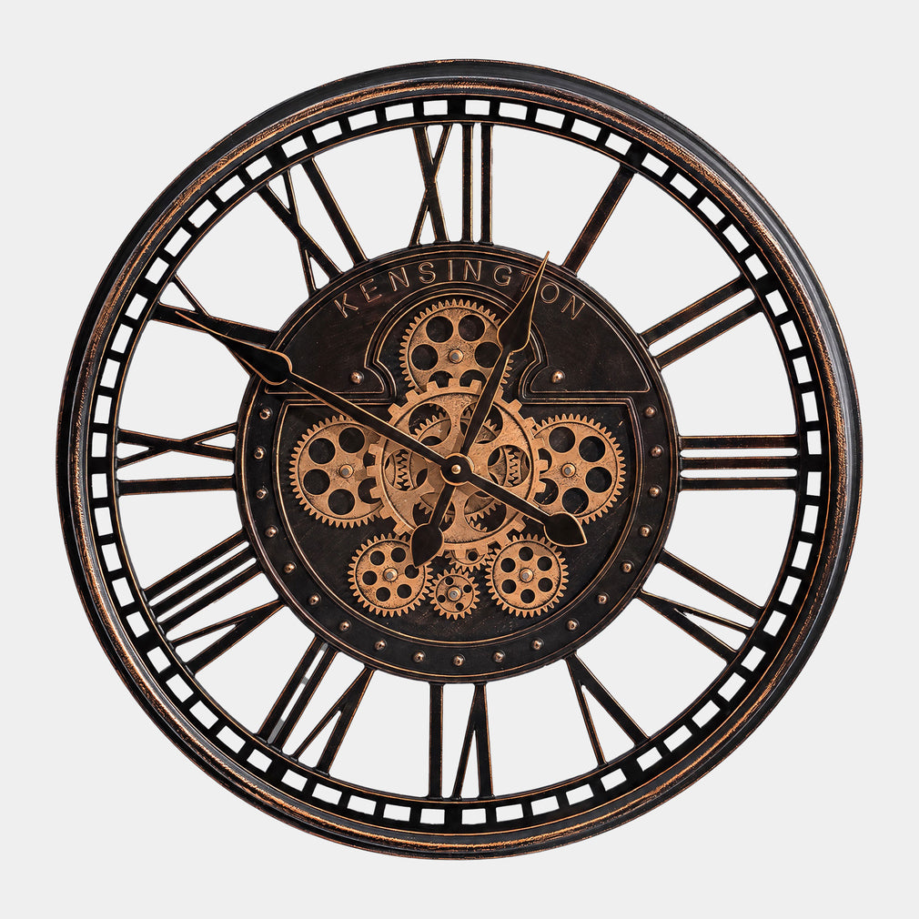 Kensington - Wall Clock, Antique Black