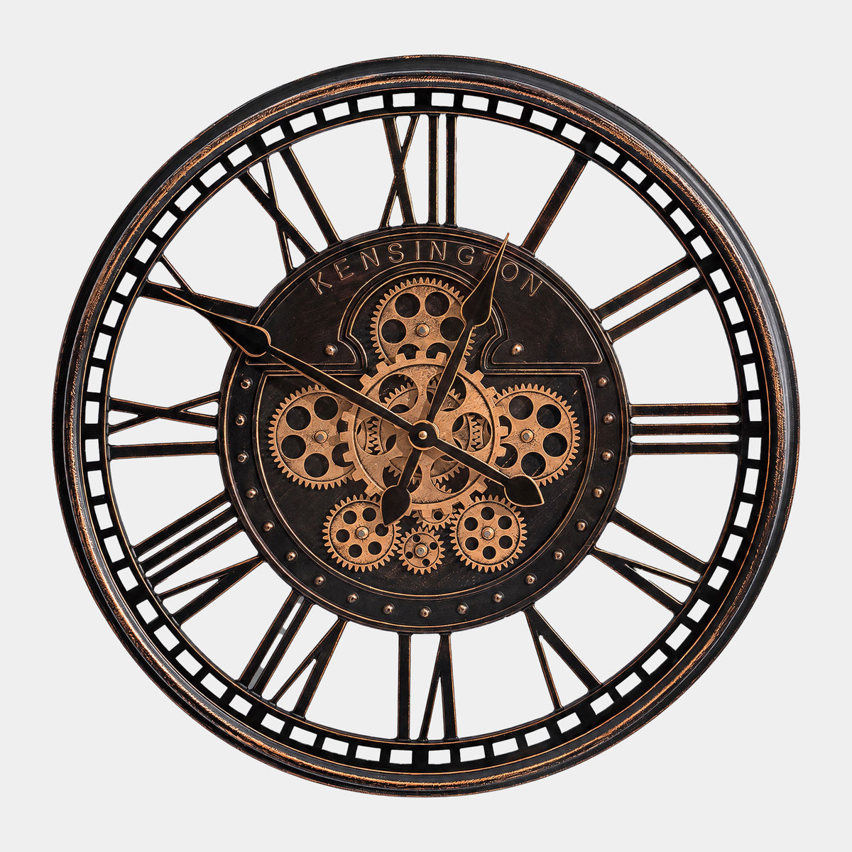 Kensington - Wall Clock, Antique Black
