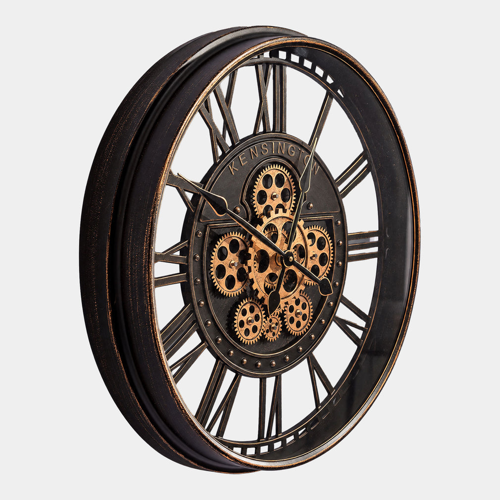 Kensington - Wall Clock, Antique Black