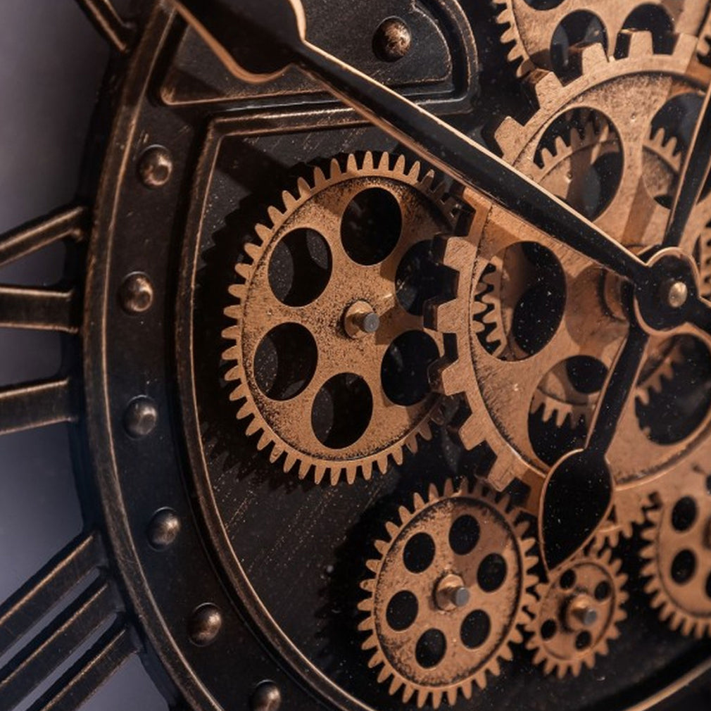 Kensington - Wall Clock, Antique Black