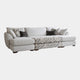 Embrace - Large Double Chaise Sofa With Loafer Stool, Fabric