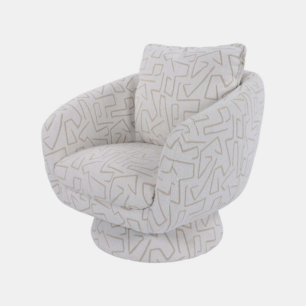 Mia - Swivel Chair, Fabric
