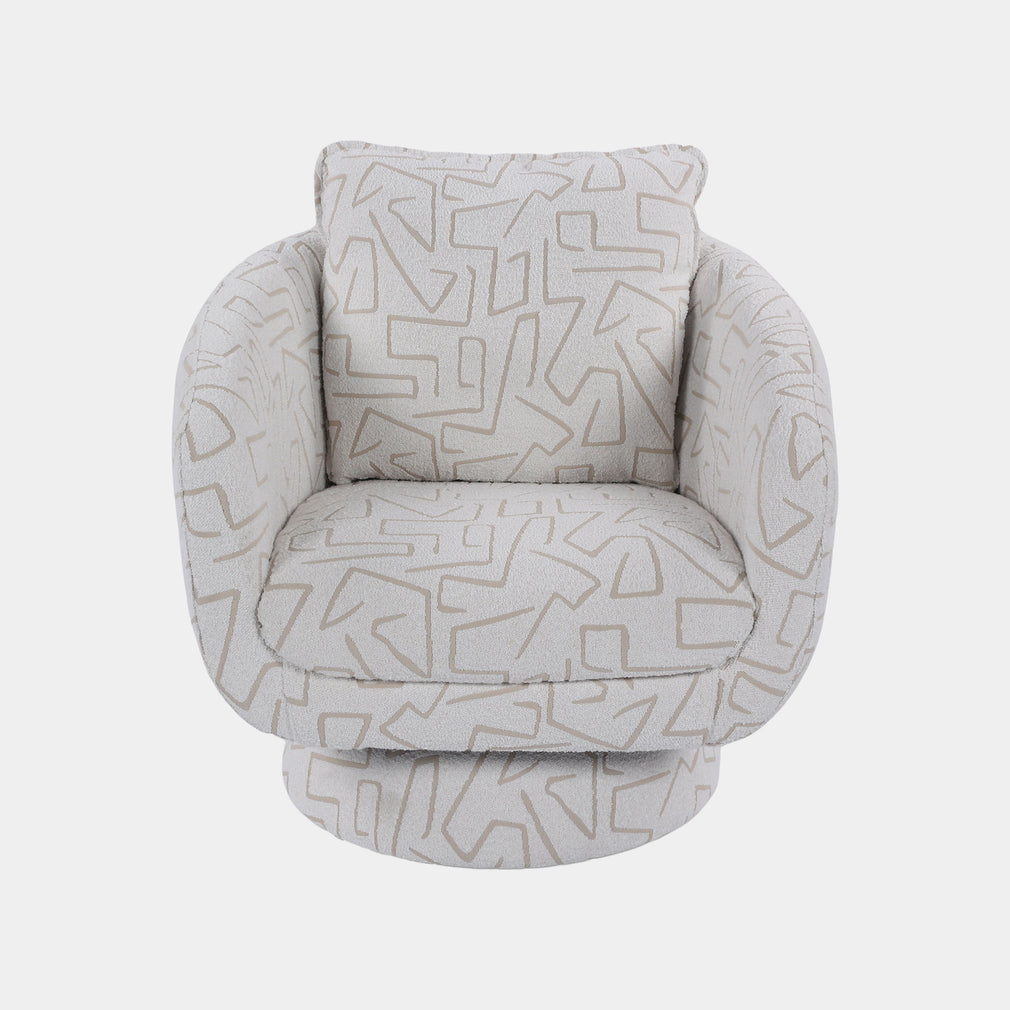 Mia - Swivel Chair, Fabric