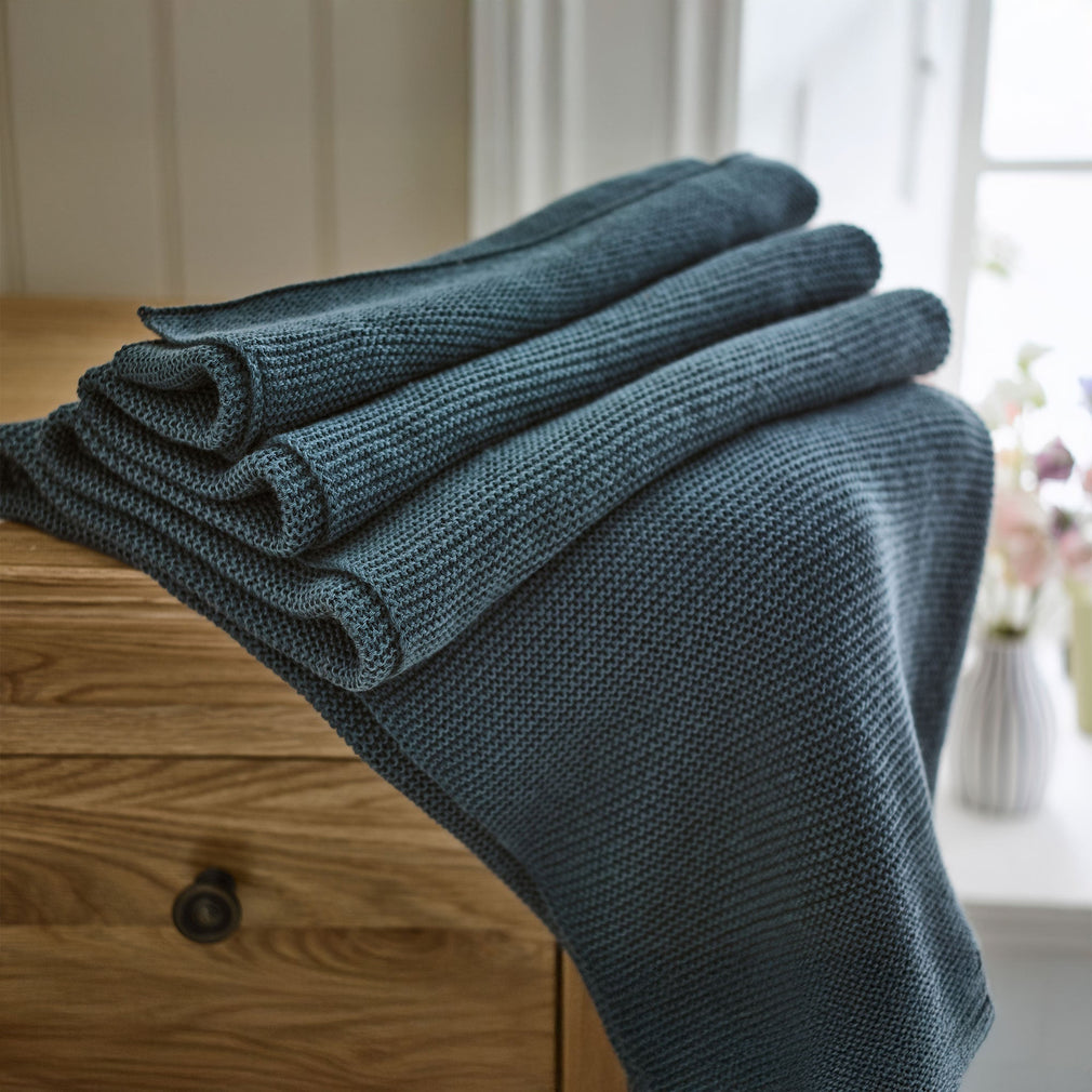 Saunton Sea Blue - Throw 130x170cm