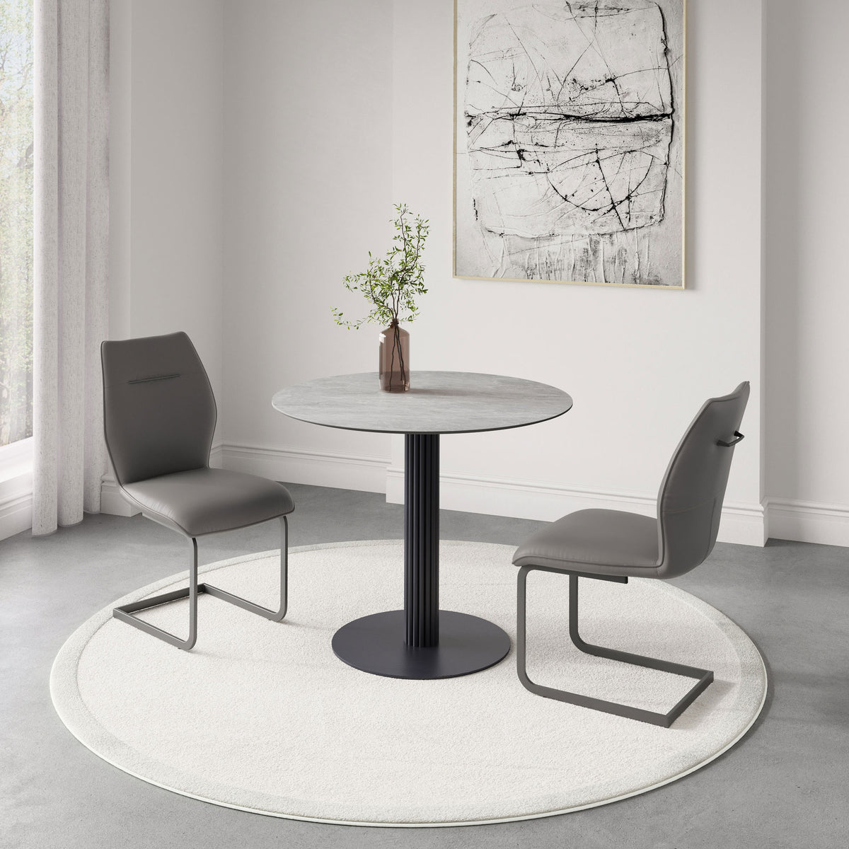 Formia - Ceramic Round Dining Table