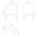 Harvey - 2 Drawer Bedside Table
