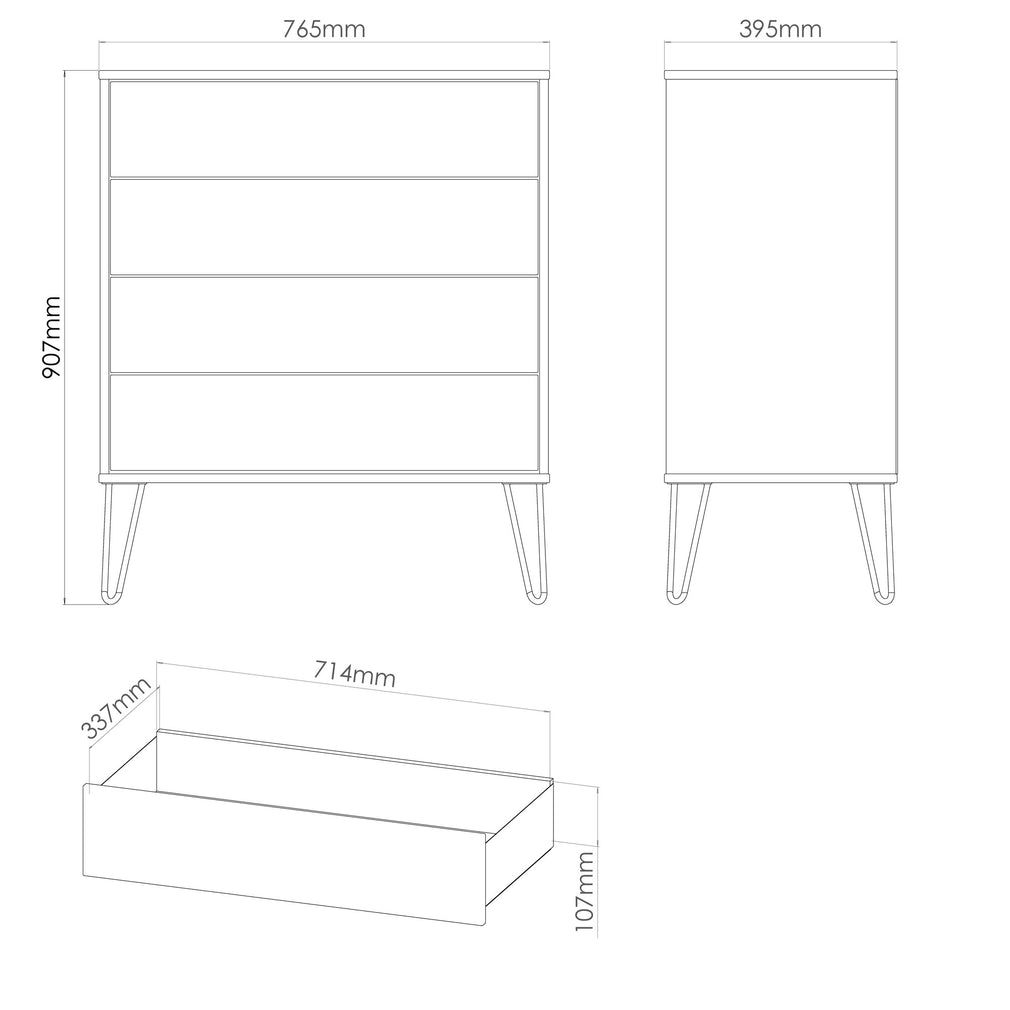 Harvey - 4 Drawer Chest