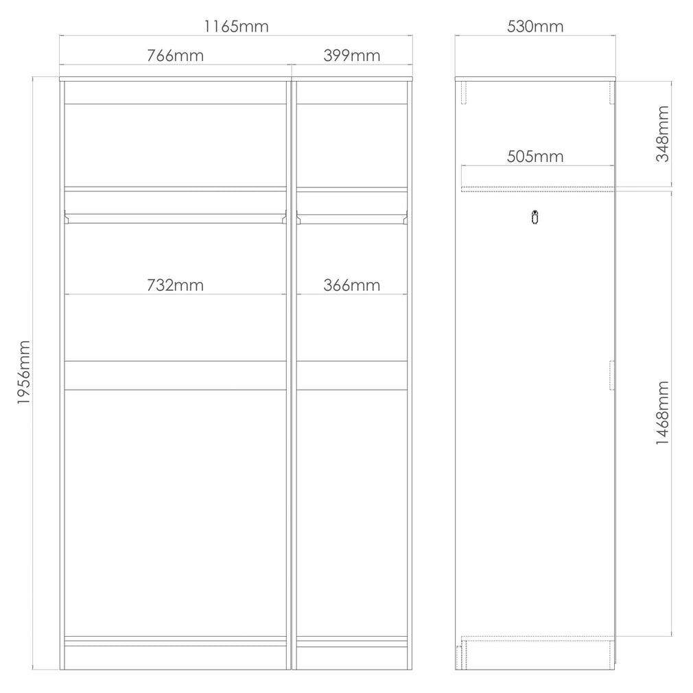 Harvey - 3 Door Wardrobe