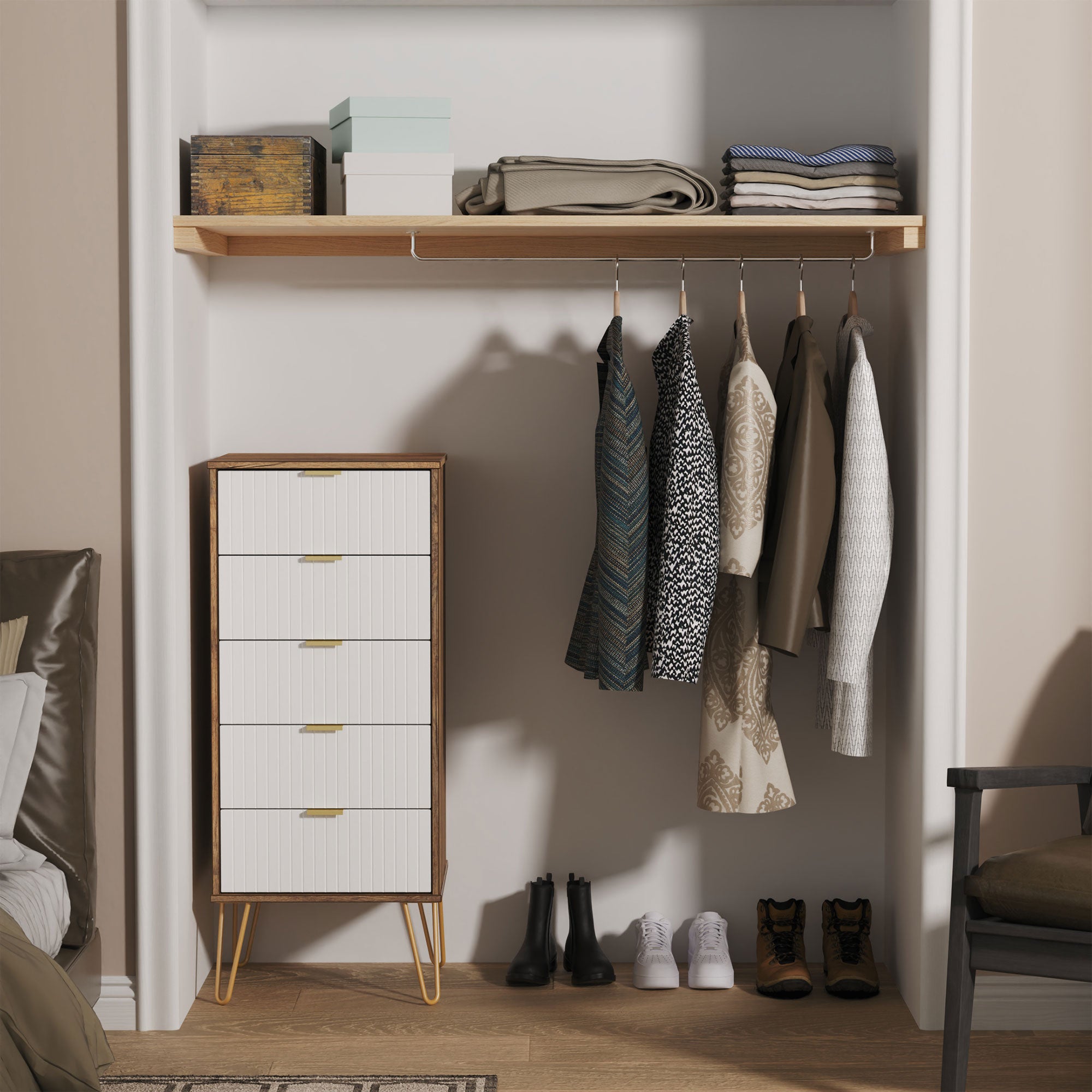 Harvey - 5 Drawer Tall Chest