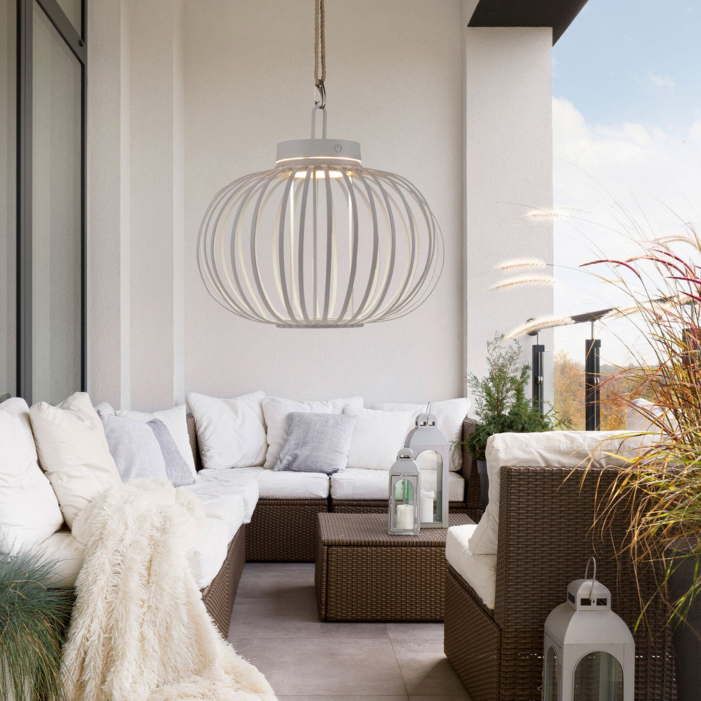 Korb White - Outdoor Lantern