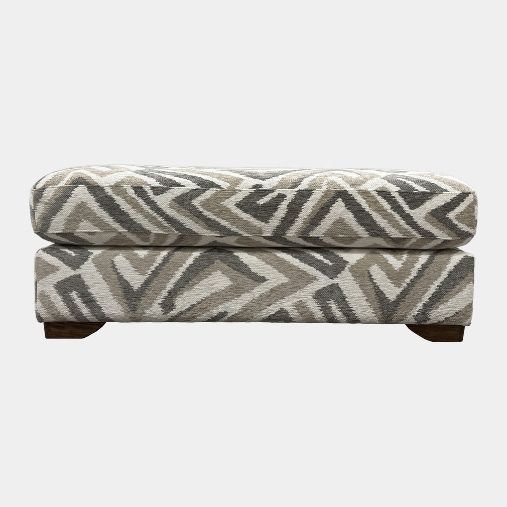 Embrace - Loafer Footstool, Piper Fabric