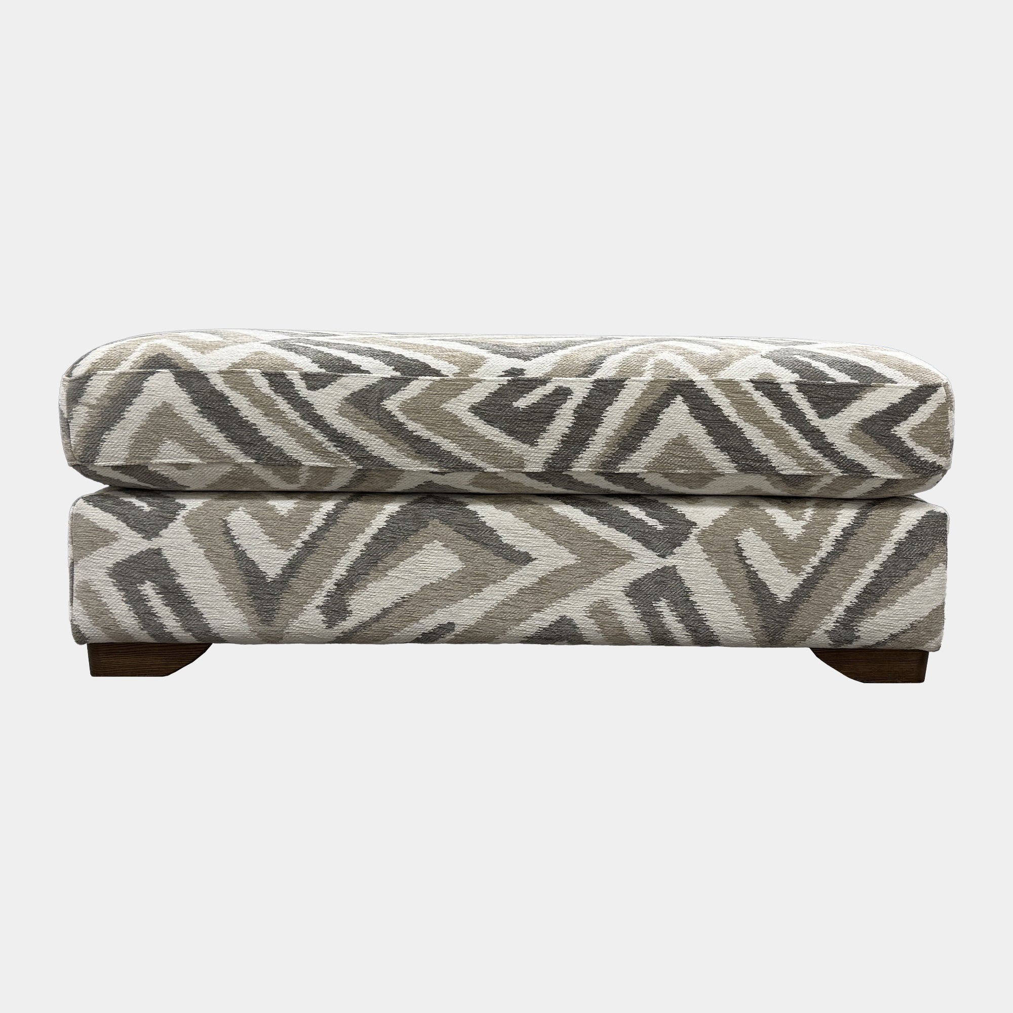 Embrace - Loafer Footstool, Piper Fabric
