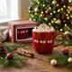 Ho Ho Ho Christmas Mugs Set of 4 - Festive Red Coffee Cups