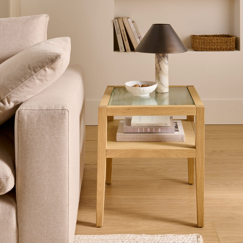 Ambleside - Glass Lamp Table
