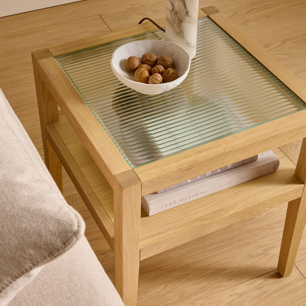 Ambleside - Glass Lamp Table