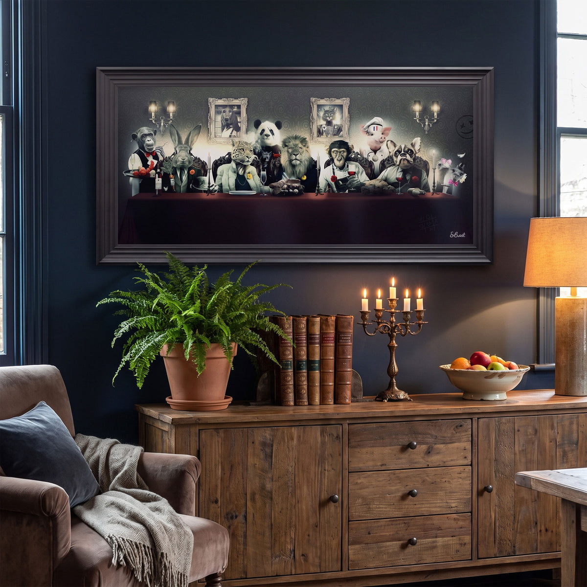 Le Banquet - Framed Wall Art Print By Binet