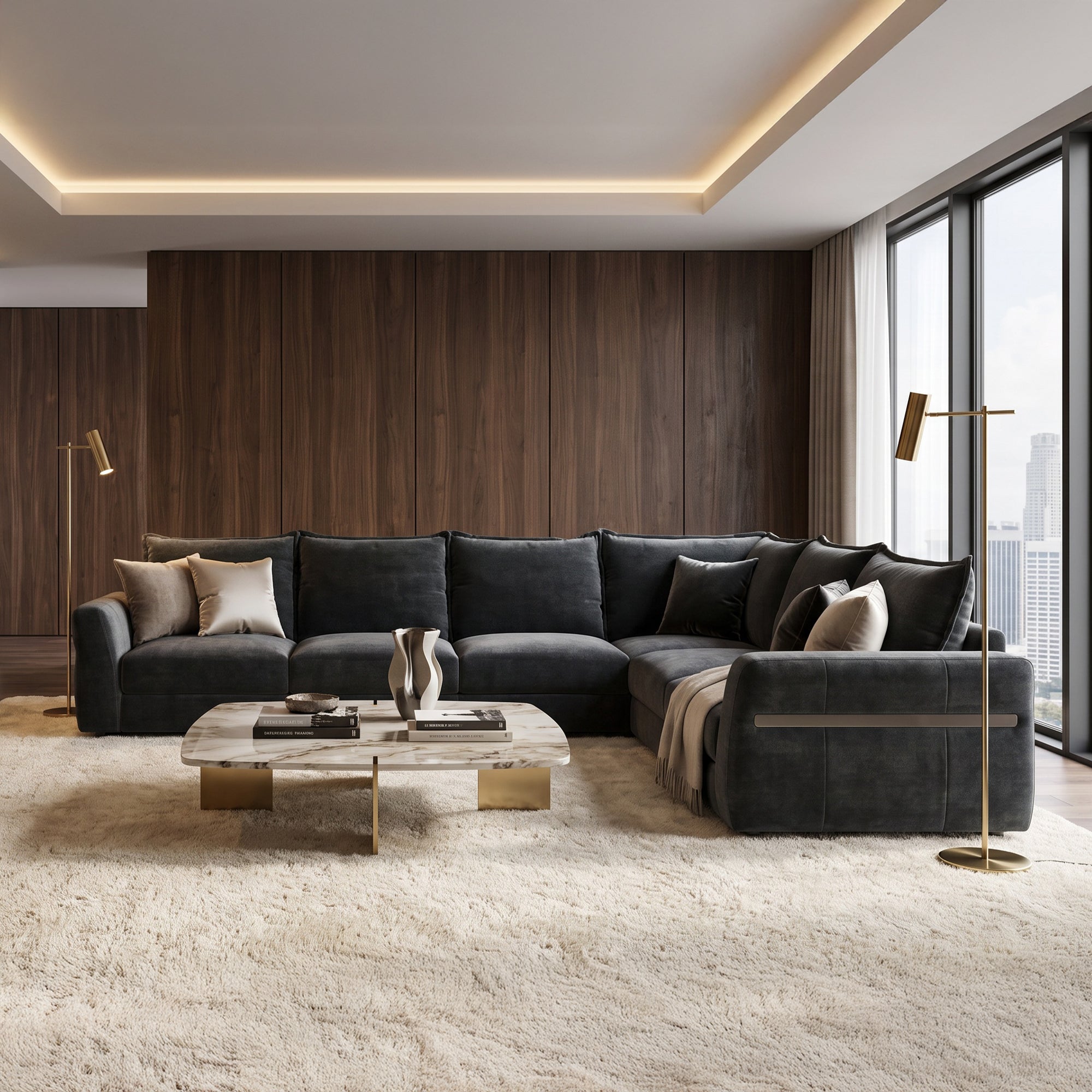 Fifth Avenue -Corner Sofa, Fabric
