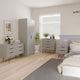 Harvey - 2 Drawer Bedside Table