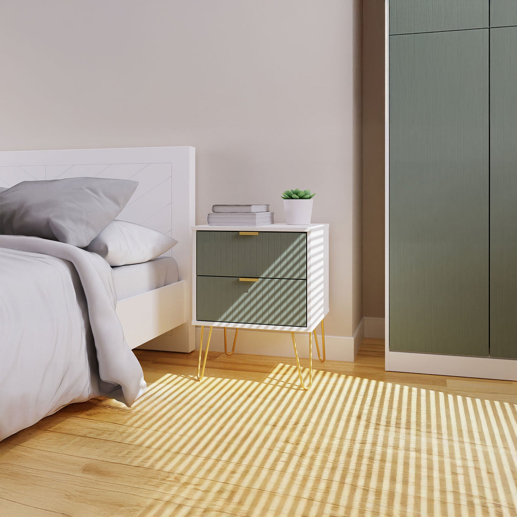 Harvey - 2 Drawer Bedside Table