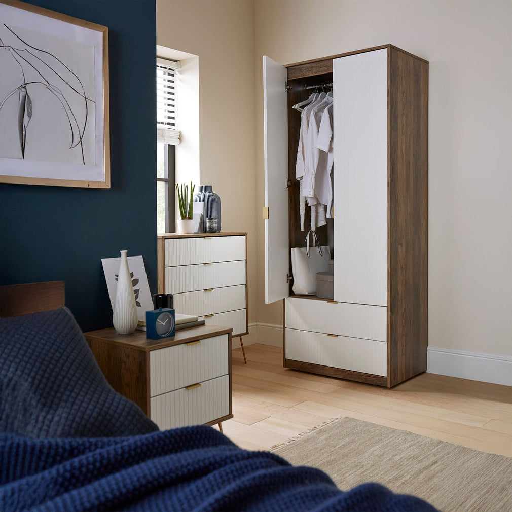 Harvey - 2 Drawer Bedside Table