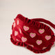 Elizabeth Scarlett Love Hearts - Eye Mask, Rouge