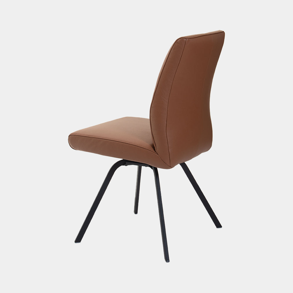 Lydia Ergo - Swivel Dining Chair, Leather