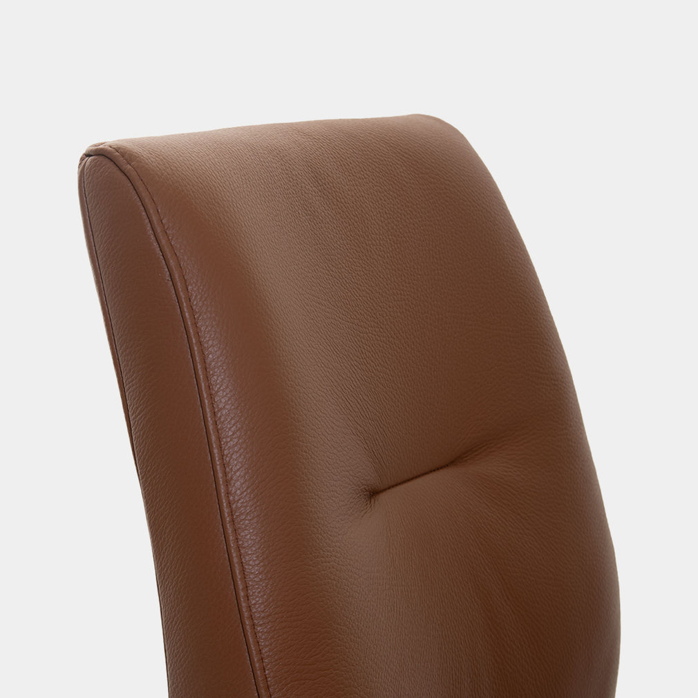 Lydia Ergo - Swivel Dining Chair, Leather