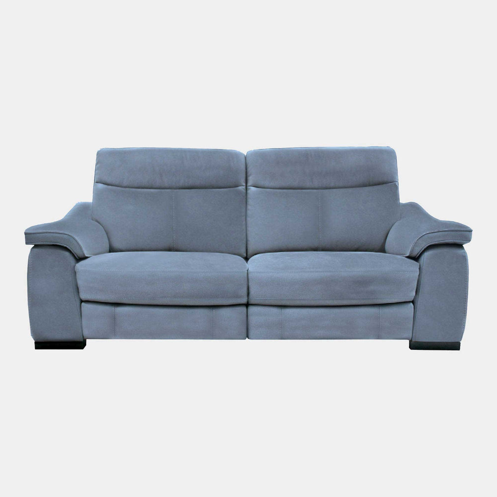 Caruso - 2.5 Seat Compact Power Recliner Sofa, Fabric MAD-08 Pacific Blue