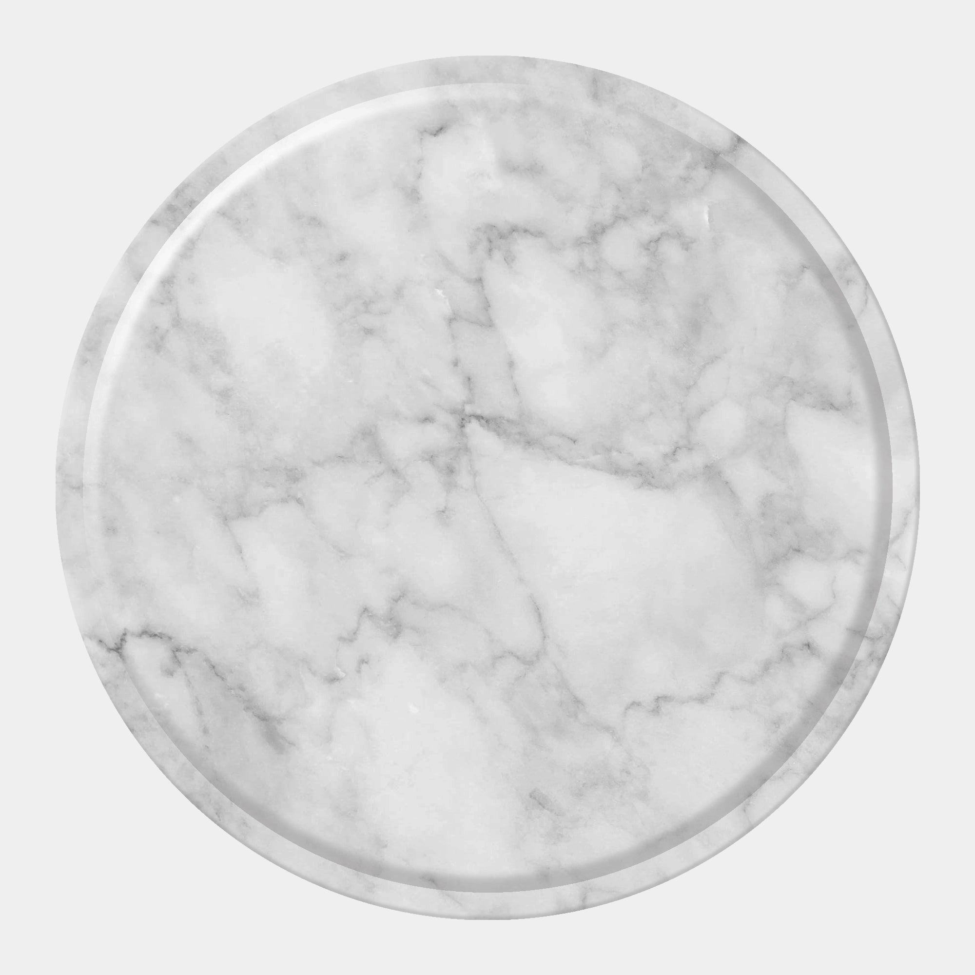 White Marble - Round Serving Platter