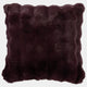 Glam Faux Fur - Aubergine Cushion 50x50cm