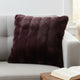 Glam Faux Fur - Aubergine Cushion 50x50cm