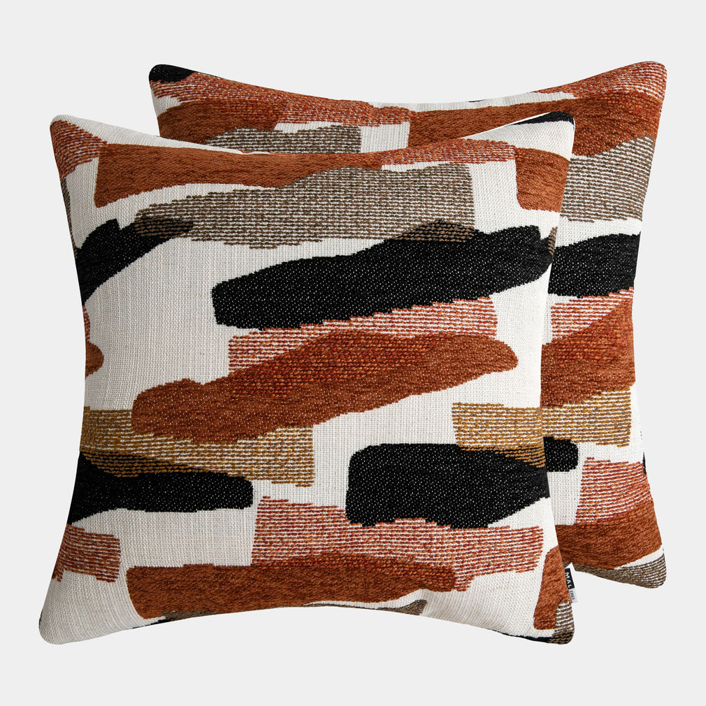 Brooklyn Jacquard - Rust Cushion 50x50cm