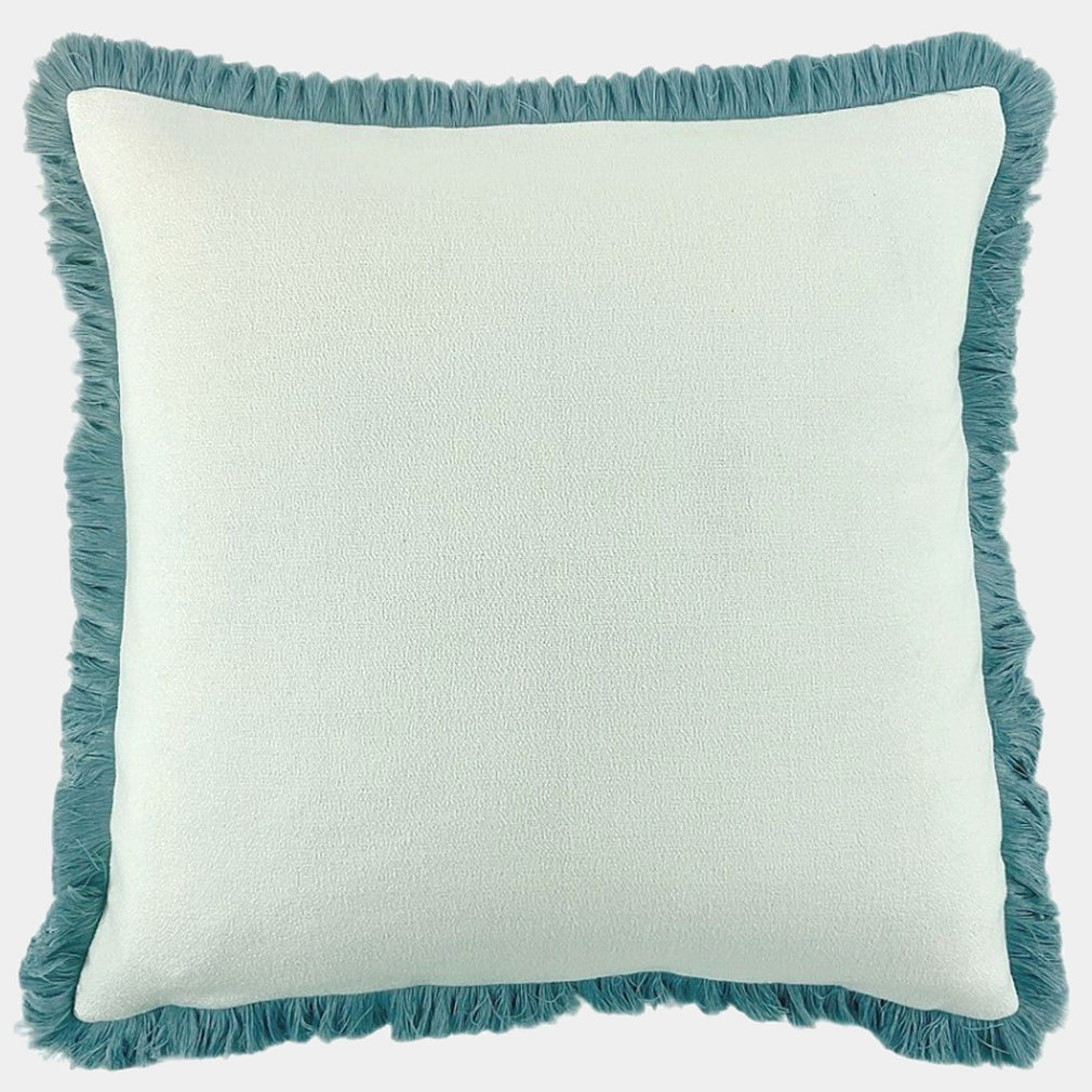 Hugo Fringed - Blue Cushion 56x56cm