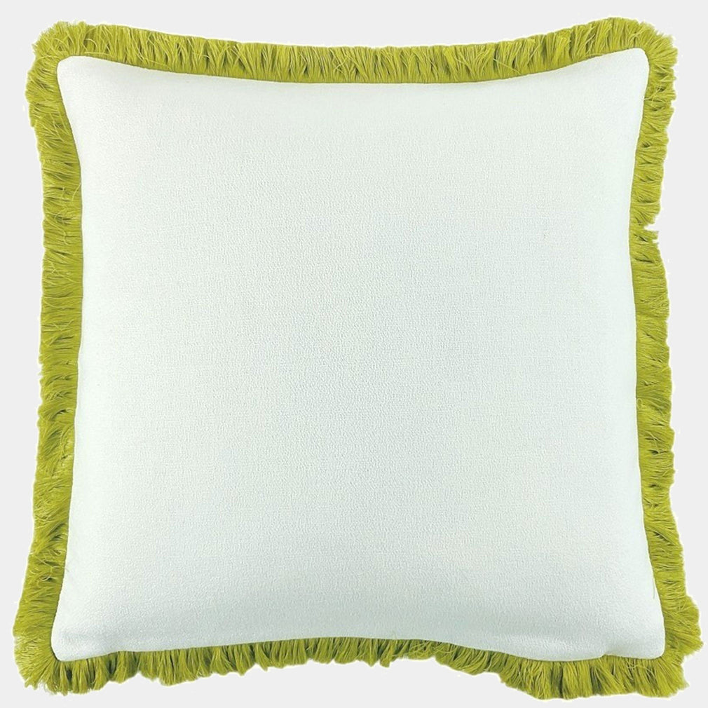 Hugo Fringed - Green Cushion 56x56cm