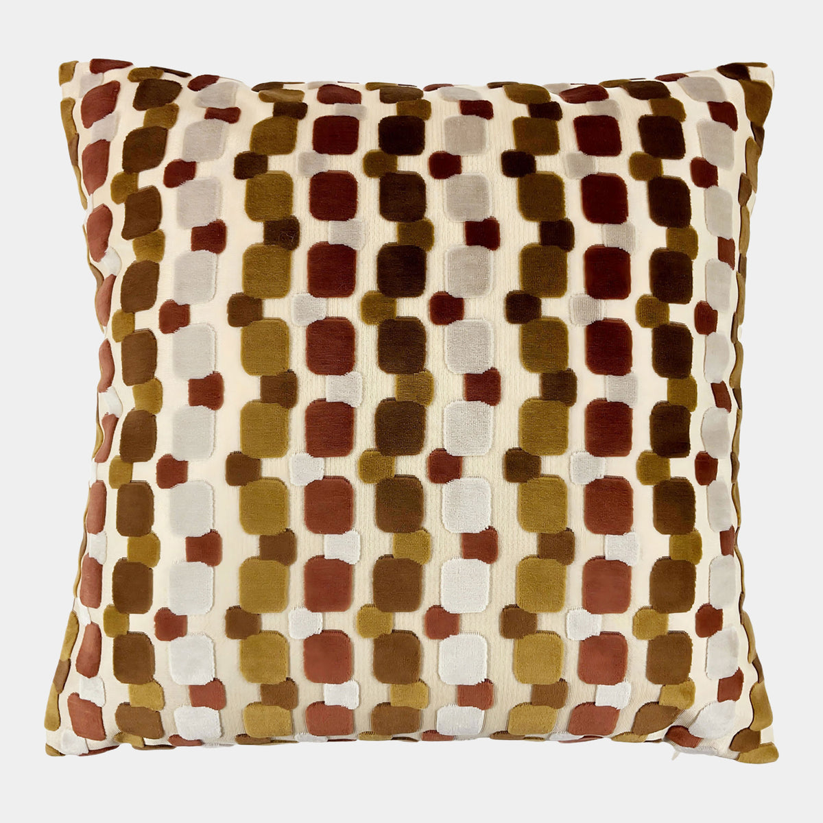Memphis Velvet - Cognac Brown Cushion 58x58cm