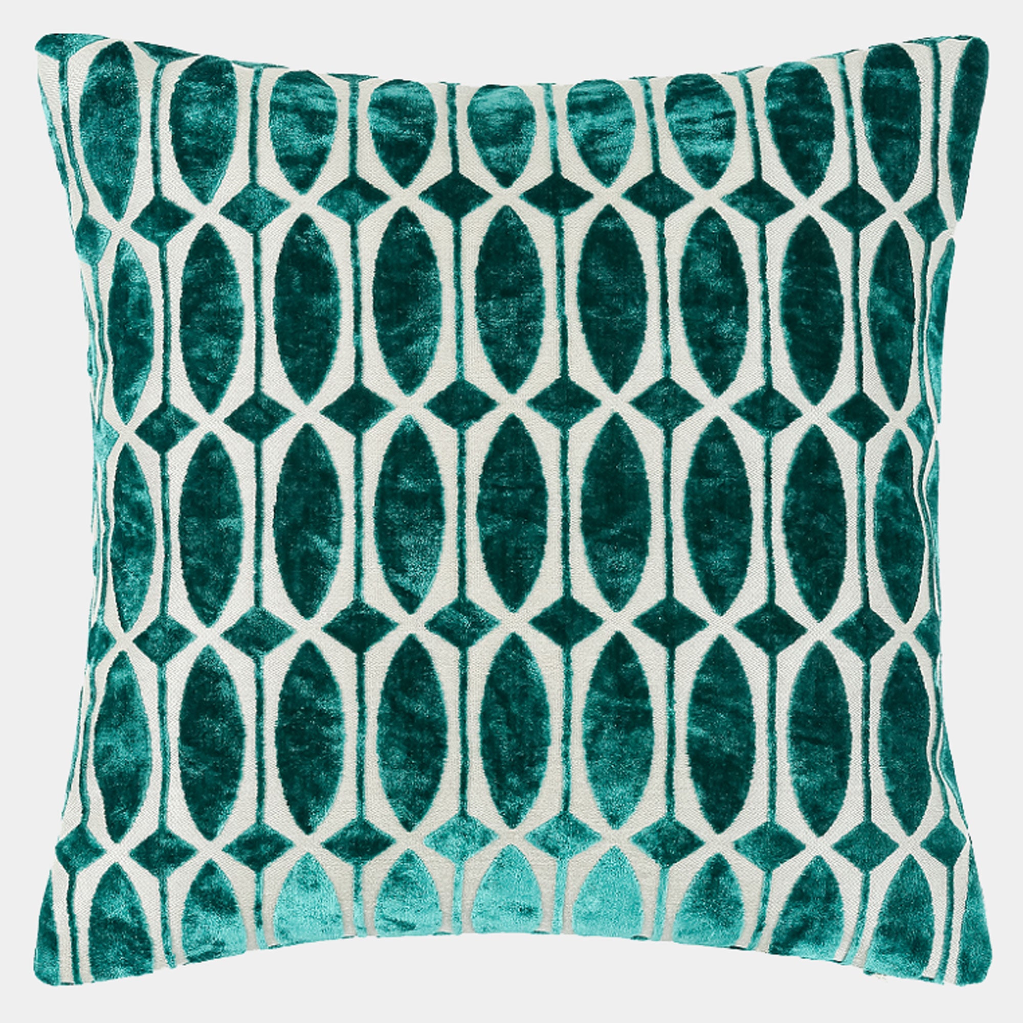 Lattice - Teal Cushion 56x56cm