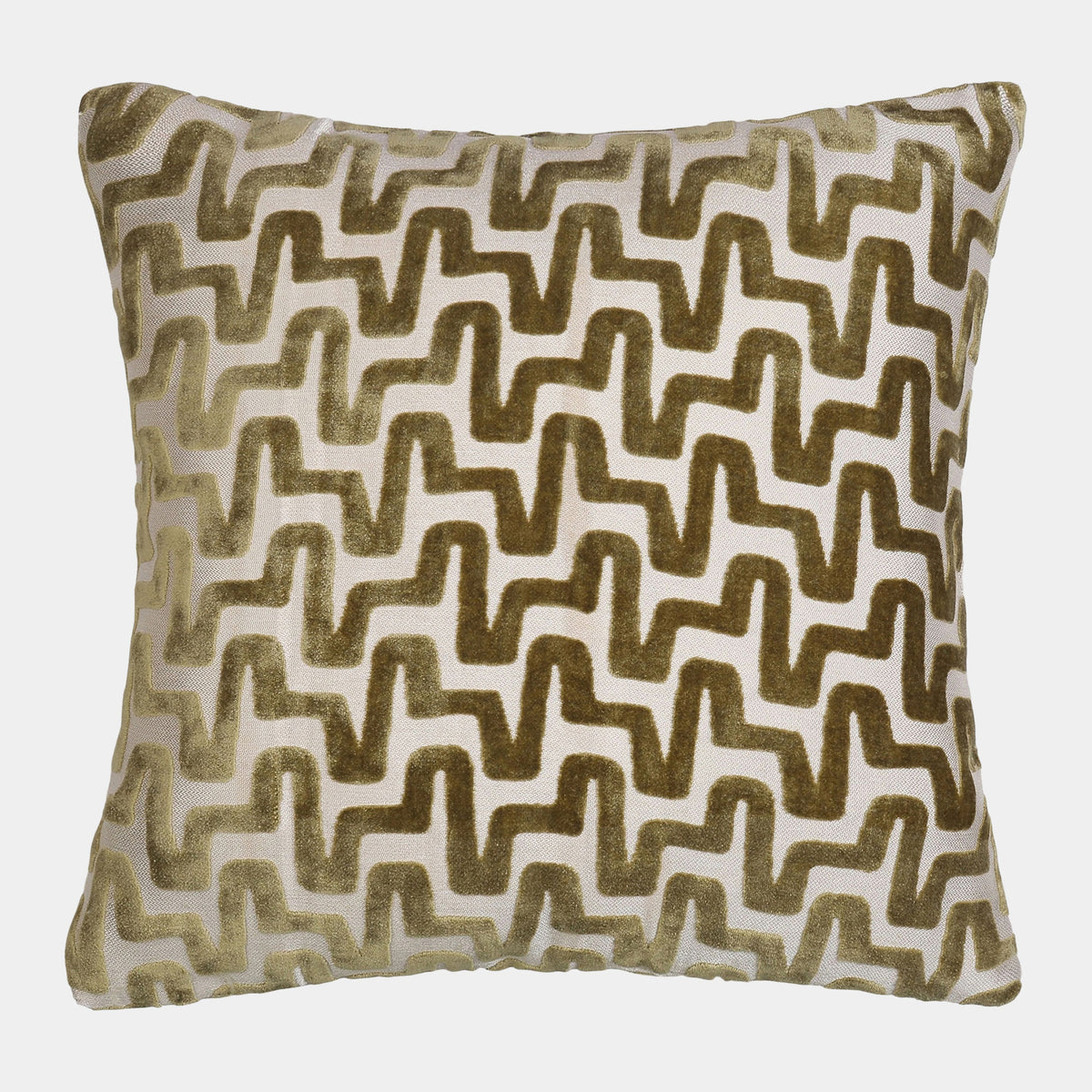 Summit Velvet - Olive Green Cushion 56x56cm