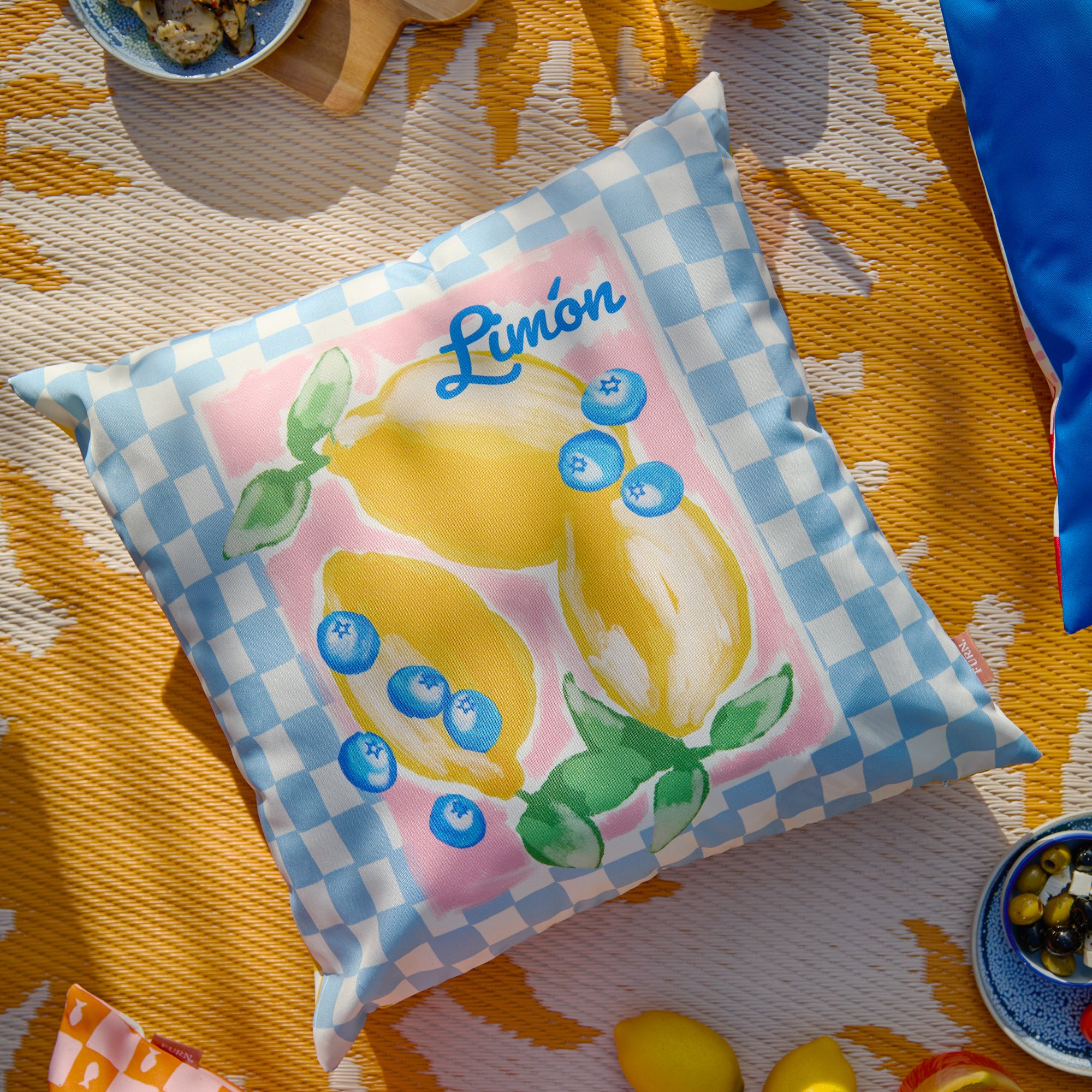 Mediterranean - Lemon Outdoor Cushion 45x45cm