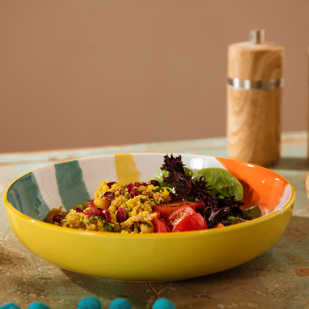 Mikasa Mediterranean Yellow - Pasta Bowls, Set of 4