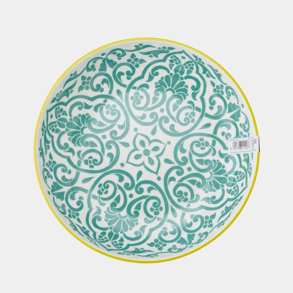 Mikasa Mediterranean Yellow & Blue - Pasta Bowls, Set of 4