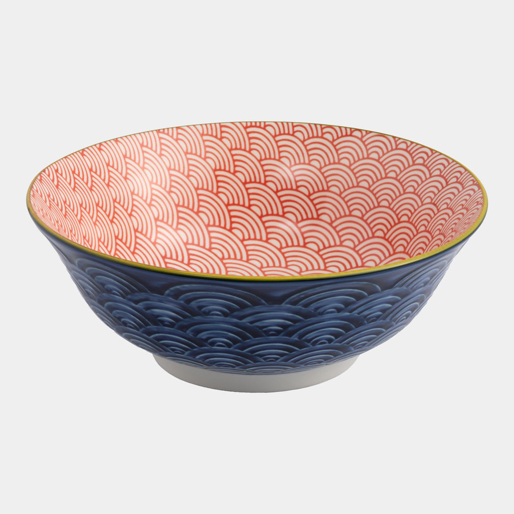 Mikasa Red & Blue - Ramen Bowls, Set of 4