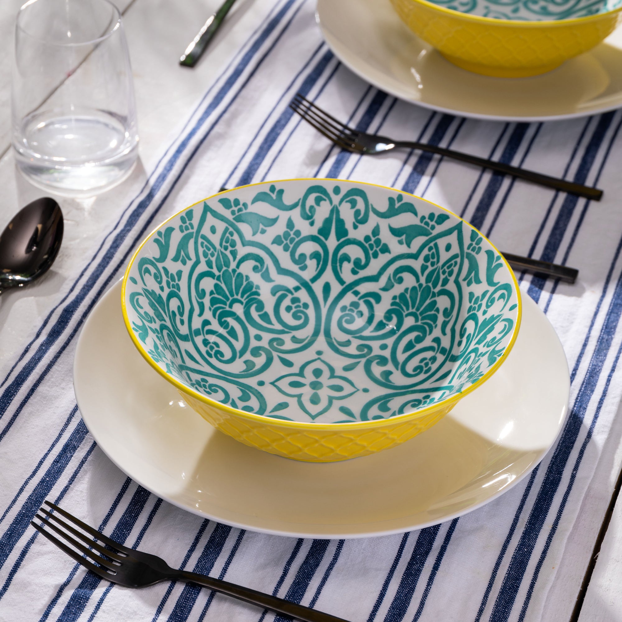 Mikasa Yellow & Blue - Ramen Bowl, Set of 4