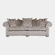 Monte Carlo - 3.5 Seat Pillow Back Sofa, Fabric