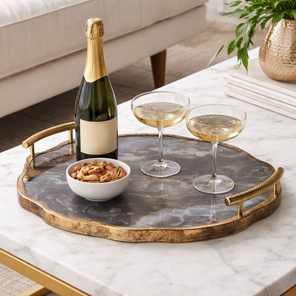 Black Marble - Decorative Tray