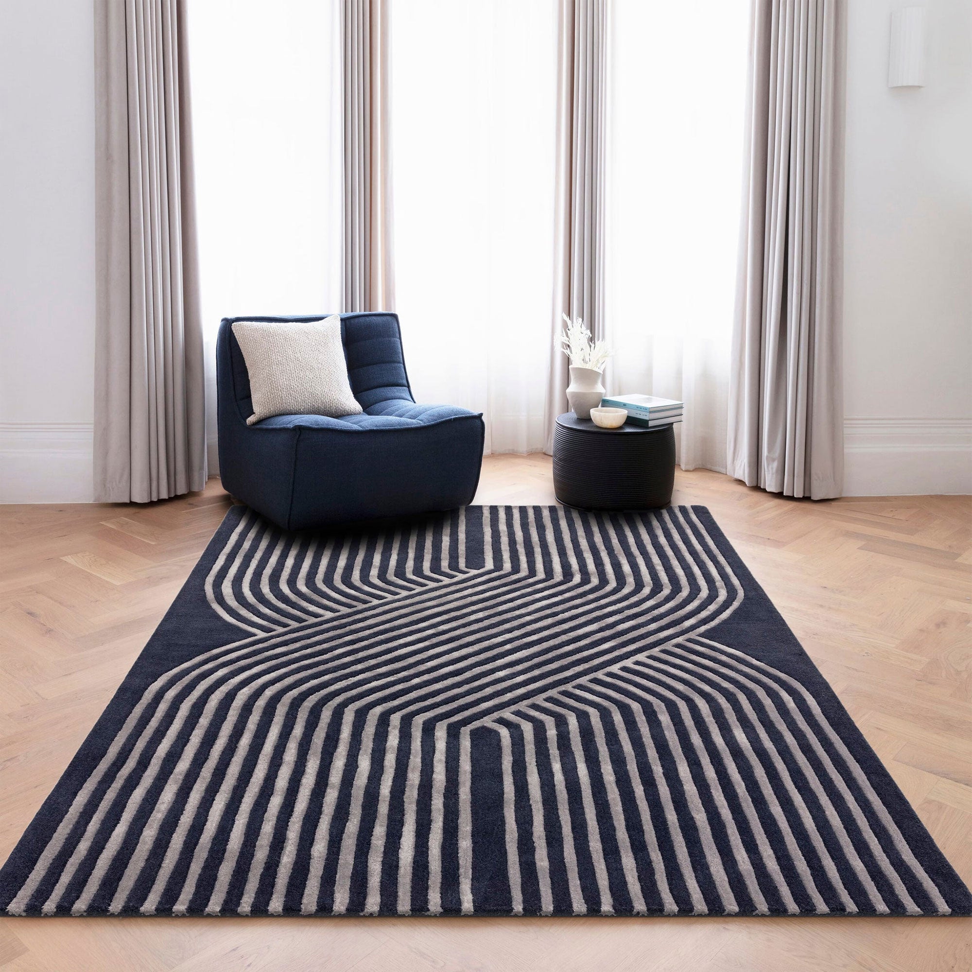 Matrix Solstice - Navy Rug