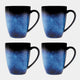 Maxwell & Williams Caviar Midnight - Mugs, Set of 4